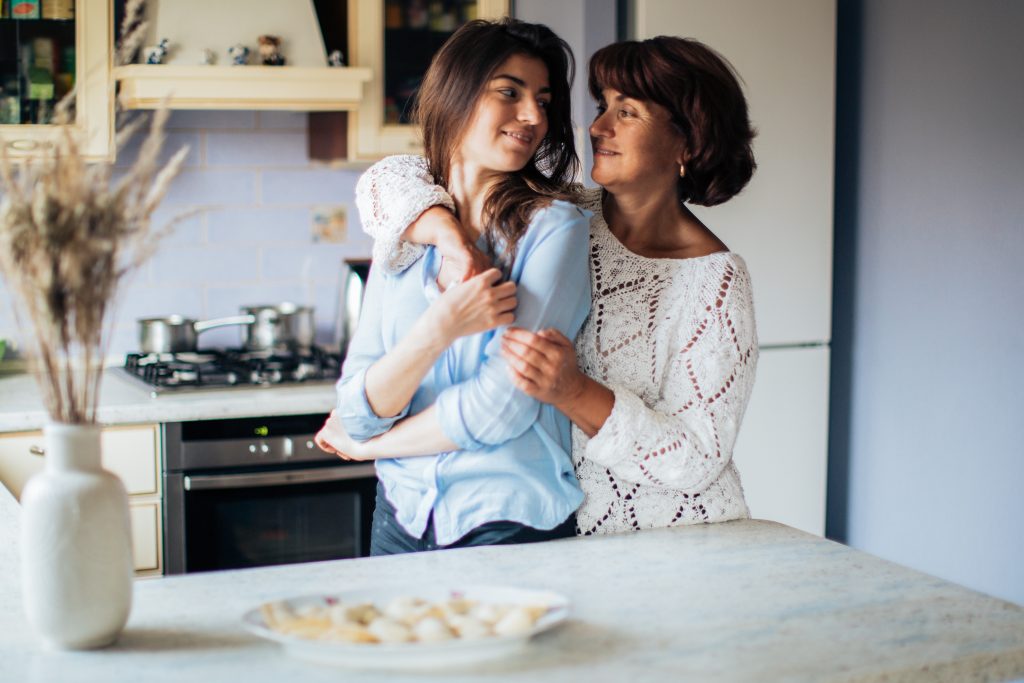 mom and daughter